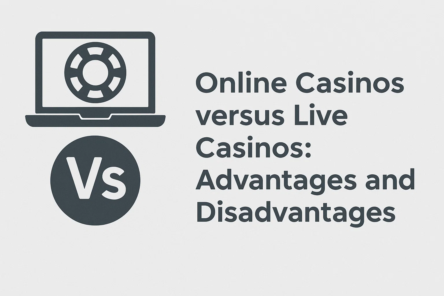 Online Casinos versus Live Casinos: Advantages and Disadvantages